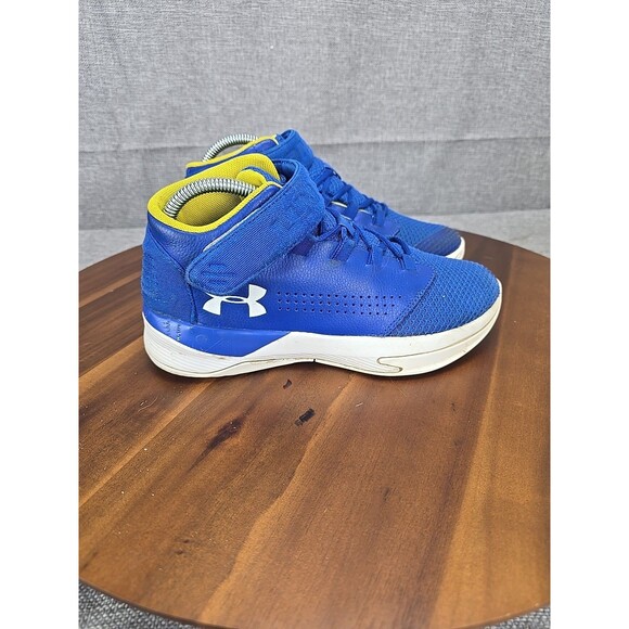 Under‎ Armour Get B Zee GS Youth 6Y Basketball Shoes Golden State Warriors Blue - Picture 1 of 14